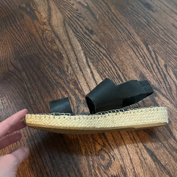 Black Leather Cole Haan Sandals - Picture 2 of 4